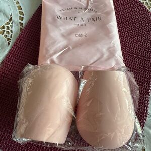 Odeme Pink Silicone Wine Glasses Set